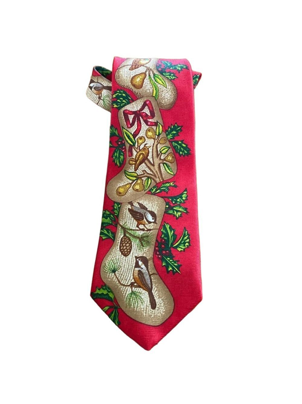Men's Unbranded Red & Green Christmas Tie One Size